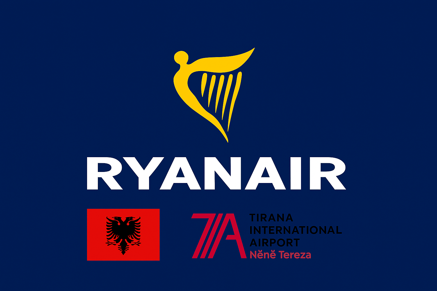 Ryanair base in Tirana