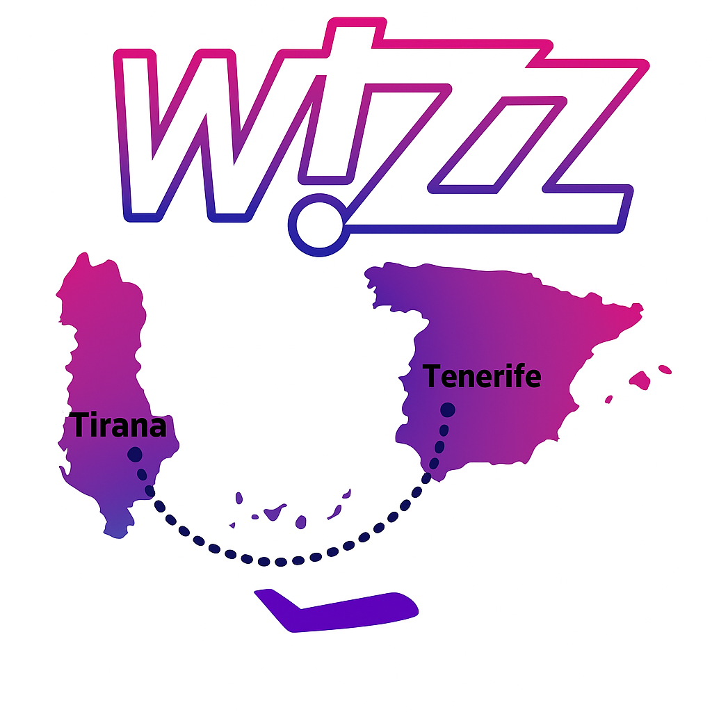 shqiperri-spanje Wizz Air hap 4 destinacione të reja nga Tirana